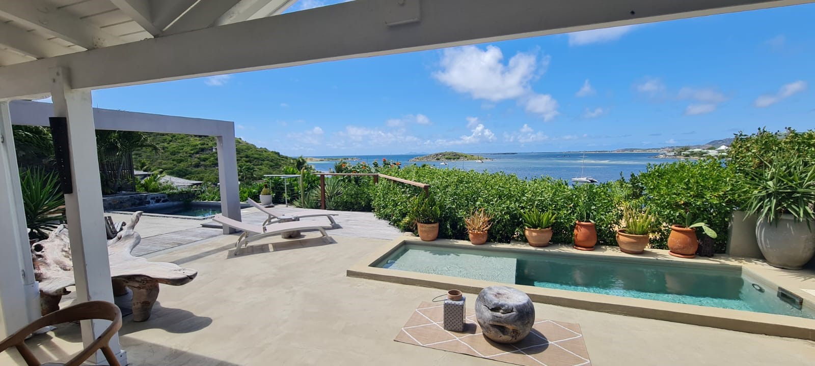 Villa avec piscine et vue sur la mer des Caraïbes à Saint-Martin
